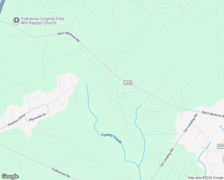 map of restaurants, bars, coffee shops, grocery stores, and more near 338 Old Folkstone Rd in Holly Ridge