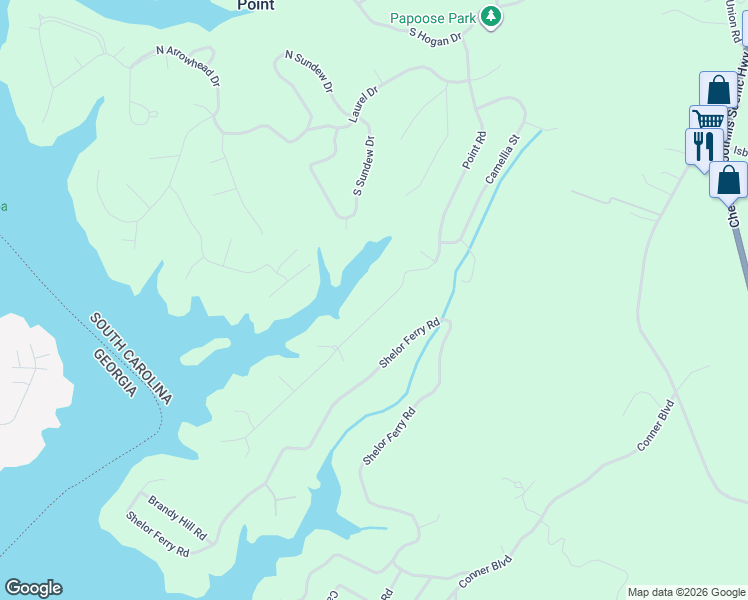 map of restaurants, bars, coffee shops, grocery stores, and more near 517 Point Road in Westminster