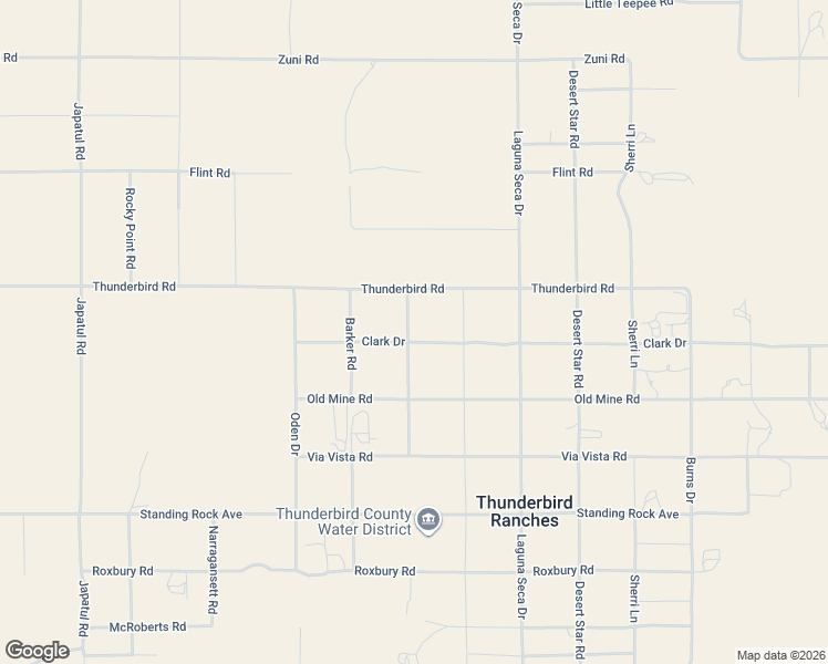 map of restaurants, bars, coffee shops, grocery stores, and more near 24737 Clark Drive in Apple Valley