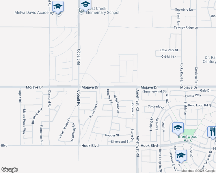 map of restaurants, bars, coffee shops, grocery stores, and more near 13477 Mojave Drive in Victorville