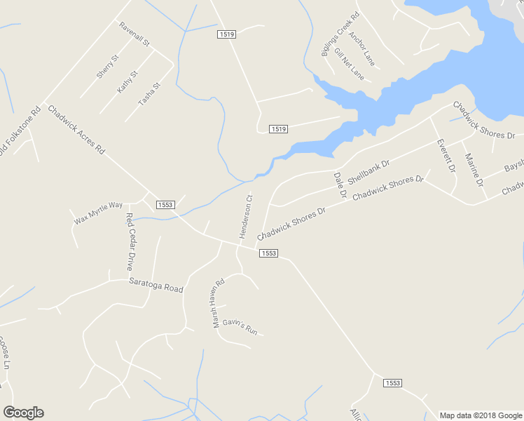 map of restaurants, bars, coffee shops, grocery stores, and more near 211 Chadwick Shores Drive in Sneads Ferry