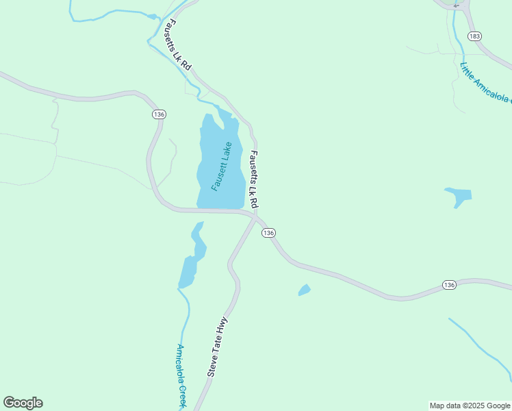 map of restaurants, bars, coffee shops, grocery stores, and more near 23 Fausett Lane in Dawsonville