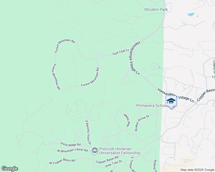 map of restaurants, bars, coffee shops, grocery stores, and more near 756 Woodridge Lane in Prescott