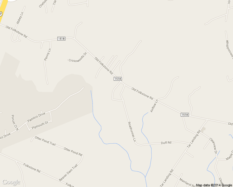 map of restaurants, bars, coffee shops, grocery stores, and more near 338 Old Folkstone Rd in Holly Ridge