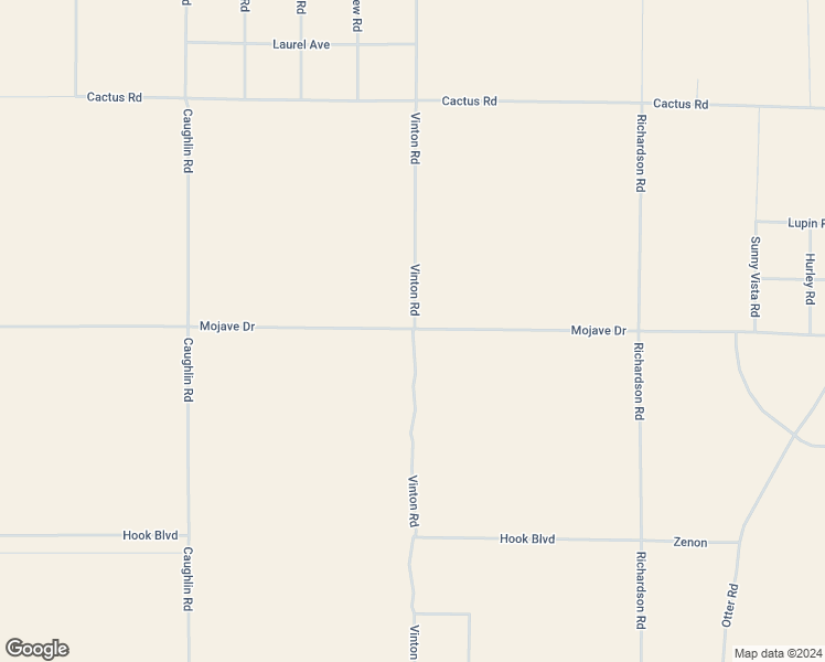 map of restaurants, bars, coffee shops, grocery stores, and more near Vinton Road in Adelanto