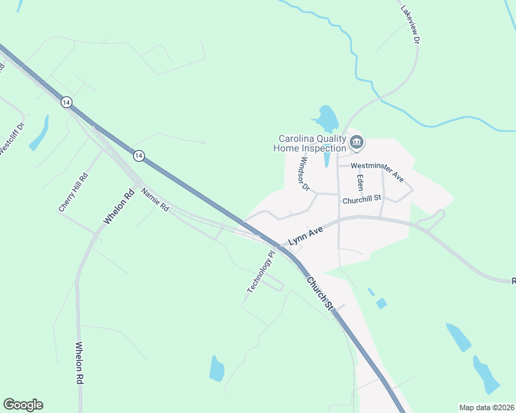 map of restaurants, bars, coffee shops, grocery stores, and more near 105 Kingston Drive in Laurens