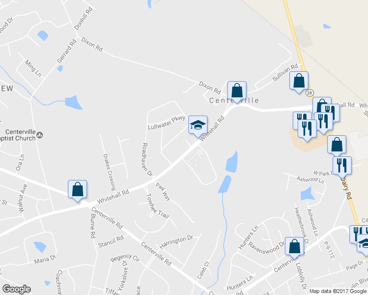 map of restaurants, bars, coffee shops, grocery stores, and more near 1532 Whitehall Road in Anderson