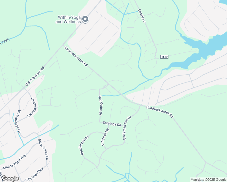map of restaurants, bars, coffee shops, grocery stores, and more near 174-254 Chadwick Acres Road in Sneads Ferry