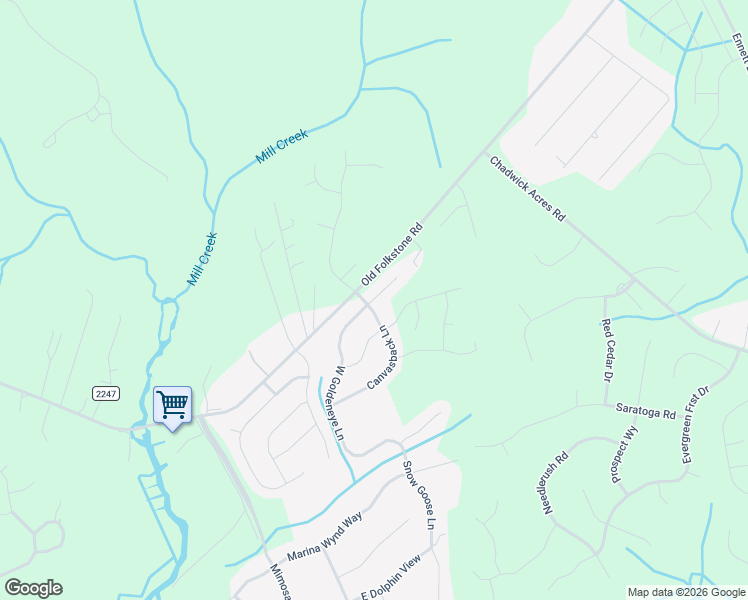 map of restaurants, bars, coffee shops, grocery stores, and more near 375 West Goldeneye Lane in Sneads Ferry