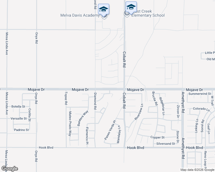 map of restaurants, bars, coffee shops, grocery stores, and more near 13225 Sierra Moreno Way in Victorville