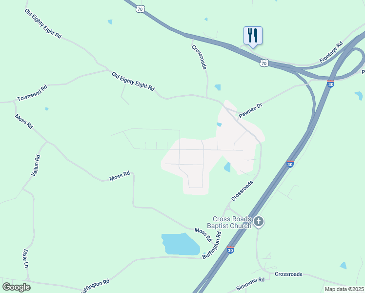 map of restaurants, bars, coffee shops, grocery stores, and more near 4077 Hampton Drive in Benton