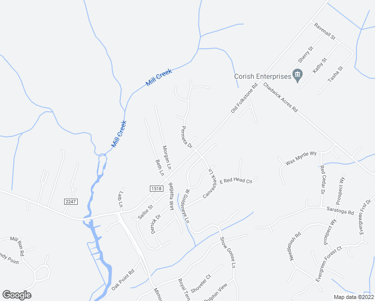 map of restaurants, bars, coffee shops, grocery stores, and more near 103 Permeta Drive in Sneads Ferry