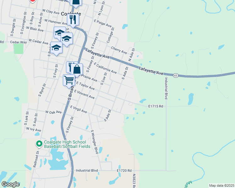 South Ada Street, Coalgate OK Walk Score