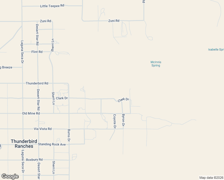 map of restaurants, bars, coffee shops, grocery stores, and more near 25501 Clark Road in Apple Valley