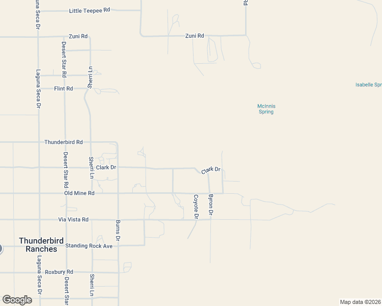 map of restaurants, bars, coffee shops, grocery stores, and more near 25501 Clark Road in Apple Valley