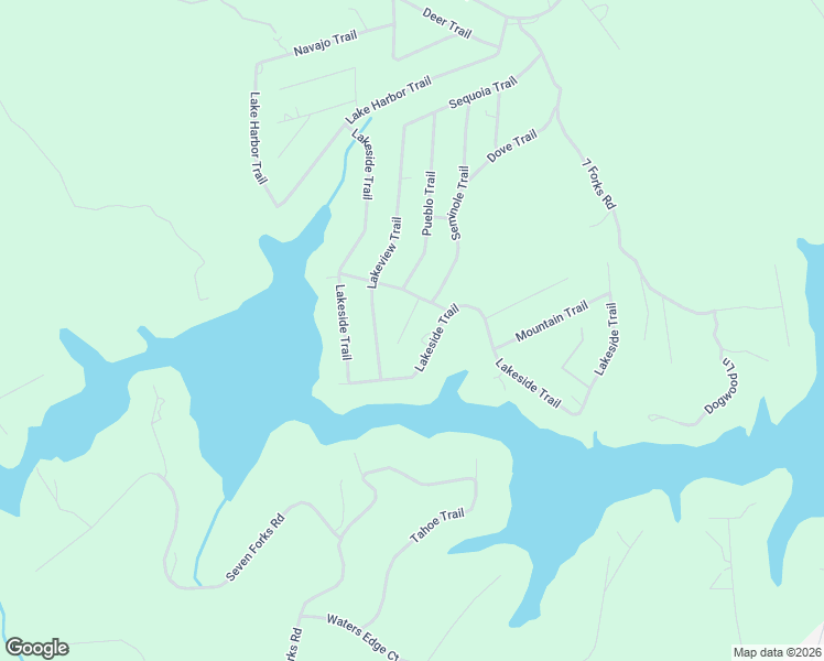 map of restaurants, bars, coffee shops, grocery stores, and more near 799 Lakeside Trail in Martin
