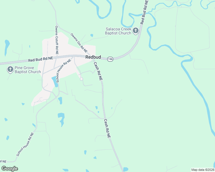 map of restaurants, bars, coffee shops, grocery stores, and more near 651 Cash Road Northeast in Calhoun