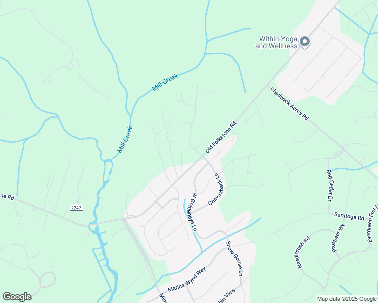 map of restaurants, bars, coffee shops, grocery stores, and more near 105 Permeta Drive in Sneads Ferry