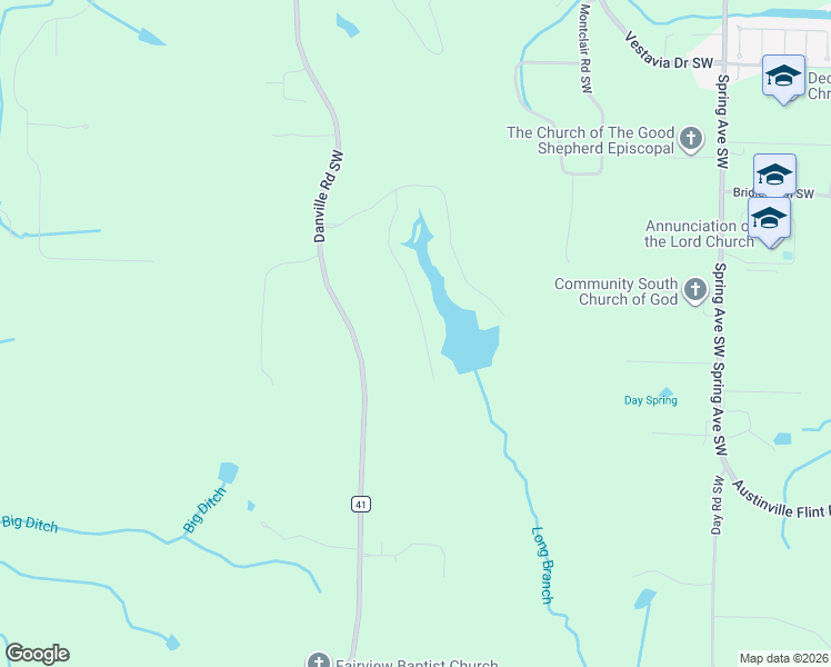 map of restaurants, bars, coffee shops, grocery stores, and more near 3730 Timberlake Court Southwest in Decatur
