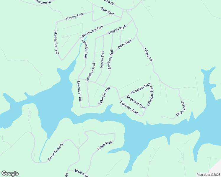 map of restaurants, bars, coffee shops, grocery stores, and more near 940 Lakeside Trail in Martin