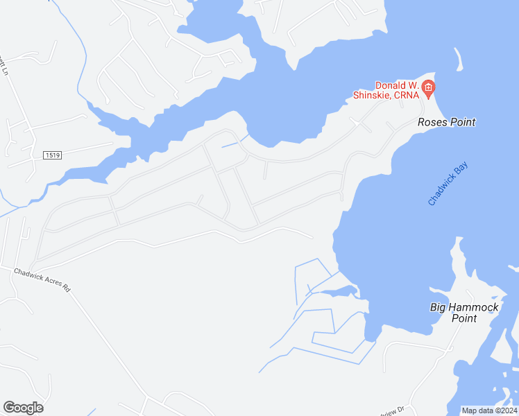 map of restaurants, bars, coffee shops, grocery stores, and more near 104 Bayshore Drive in Sneads Ferry