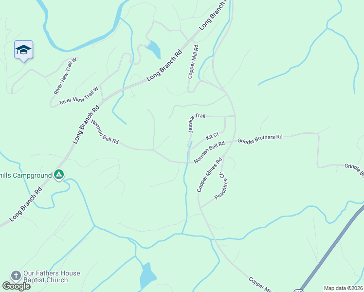 map of restaurants, bars, coffee shops, grocery stores, and more near 77 Jessica Trail in Murrayville