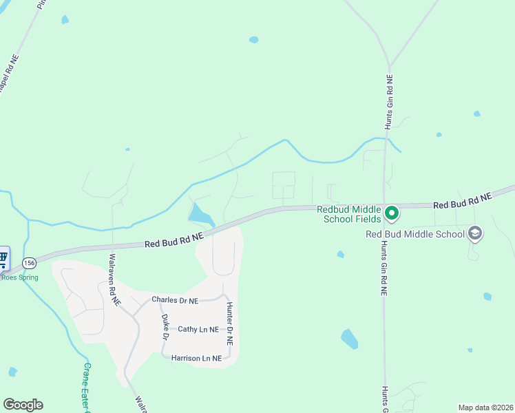 map of restaurants, bars, coffee shops, grocery stores, and more near 127 Telluride Trail Northeast in Calhoun