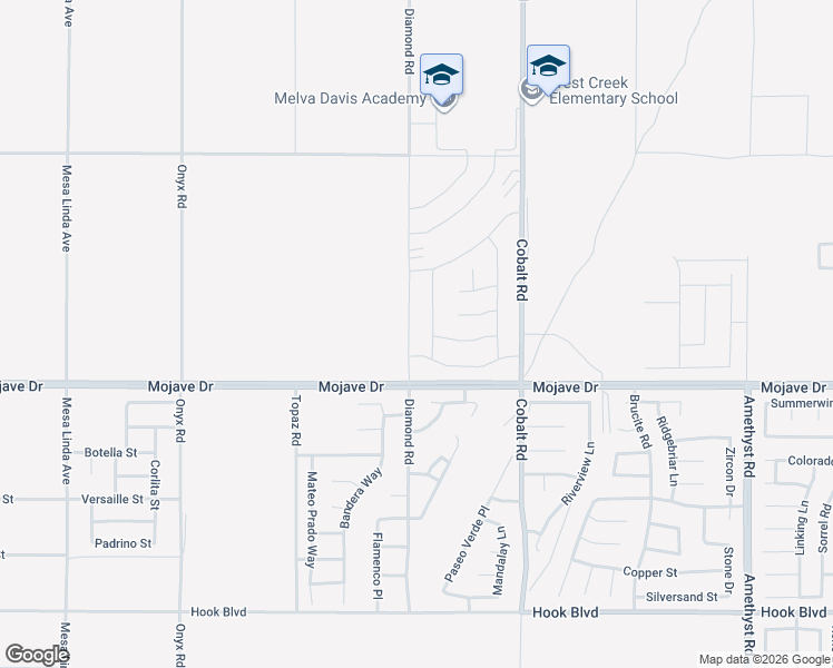 map of restaurants, bars, coffee shops, grocery stores, and more near in Victorville