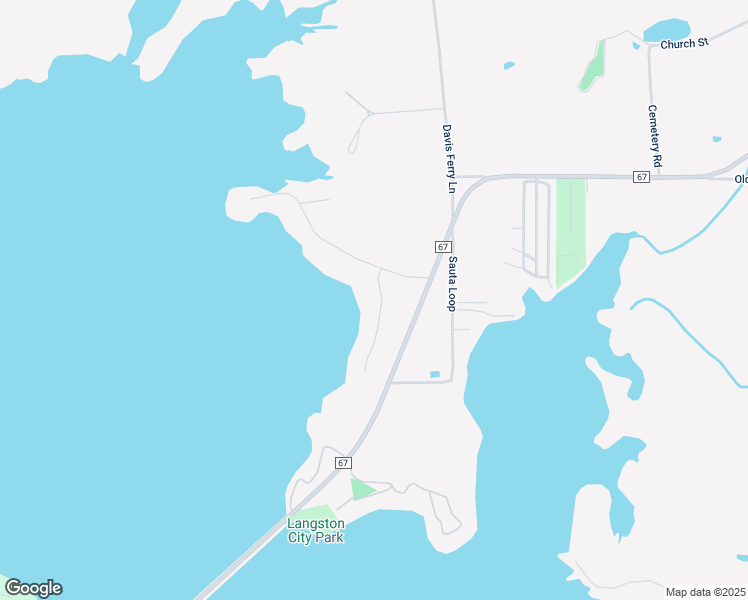 map of restaurants, bars, coffee shops, grocery stores, and more near 96 Robert Davis Road in Langston