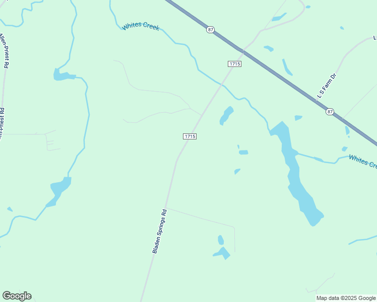 map of restaurants, bars, coffee shops, grocery stores, and more near 545 Bladen Springs Road in Council