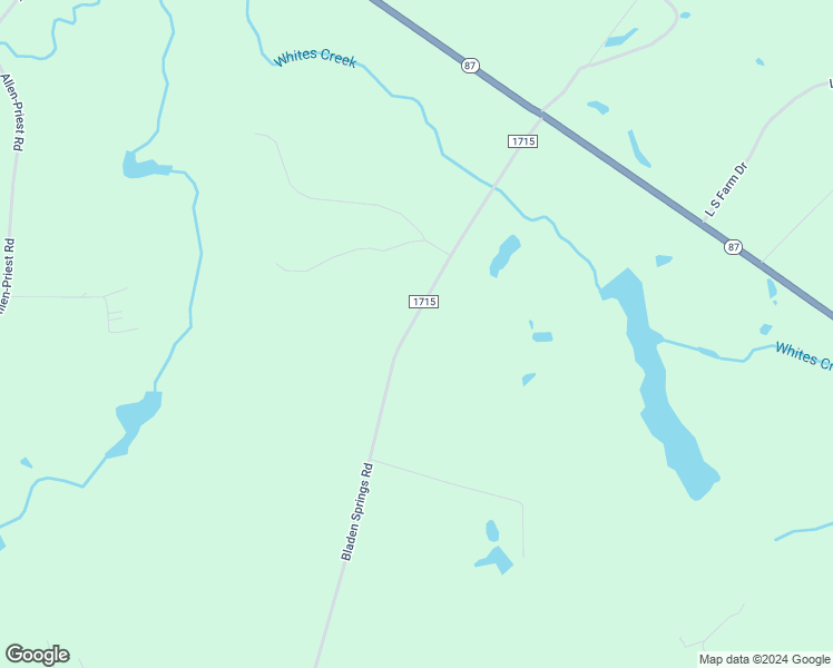 map of restaurants, bars, coffee shops, grocery stores, and more near 545 Bladen Springs Road in Council
