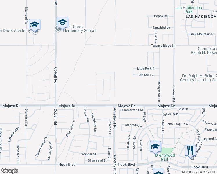 map of restaurants, bars, coffee shops, grocery stores, and more near 15420 Tomahawk Street in Victorville