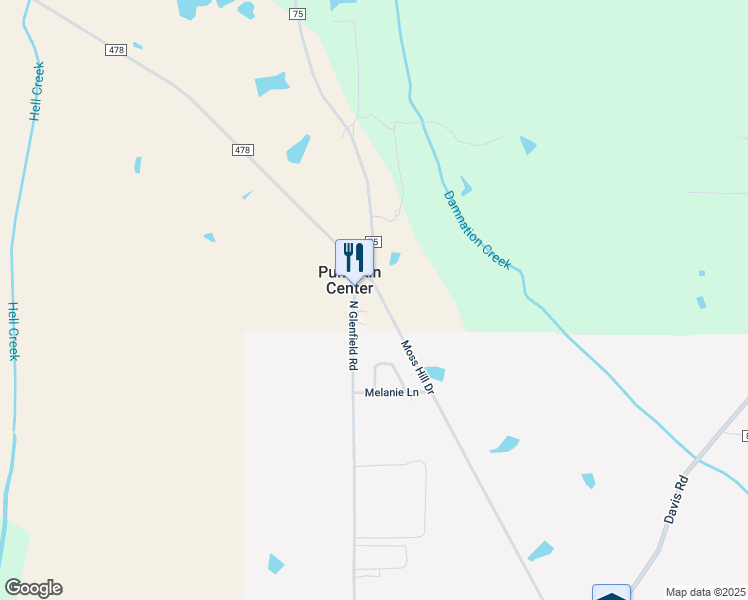 map of restaurants, bars, coffee shops, grocery stores, and more near in Pumpkin Center