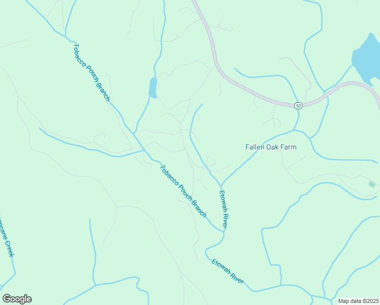 map of restaurants, bars, coffee shops, grocery stores, and more near 11 Tobacco Pouch Lane in Dahlonega
