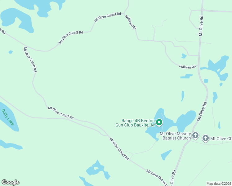 map of restaurants, bars, coffee shops, grocery stores, and more near Mount Olive Cutoff Road in Bauxite