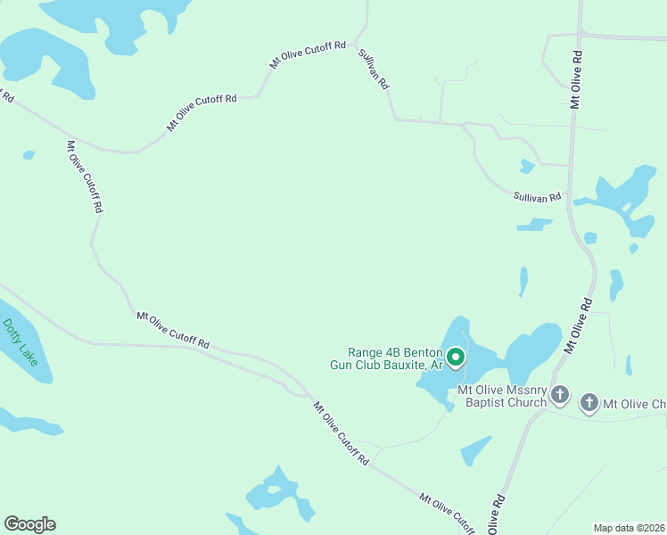 map of restaurants, bars, coffee shops, grocery stores, and more near Mount Olive Cutoff Road in Bauxite