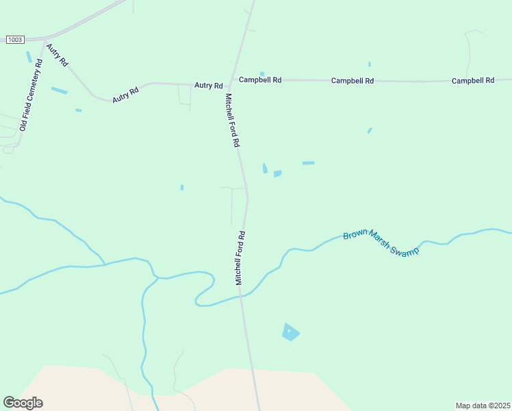 map of restaurants, bars, coffee shops, grocery stores, and more near North Mitchell Ford Road in Clarkton