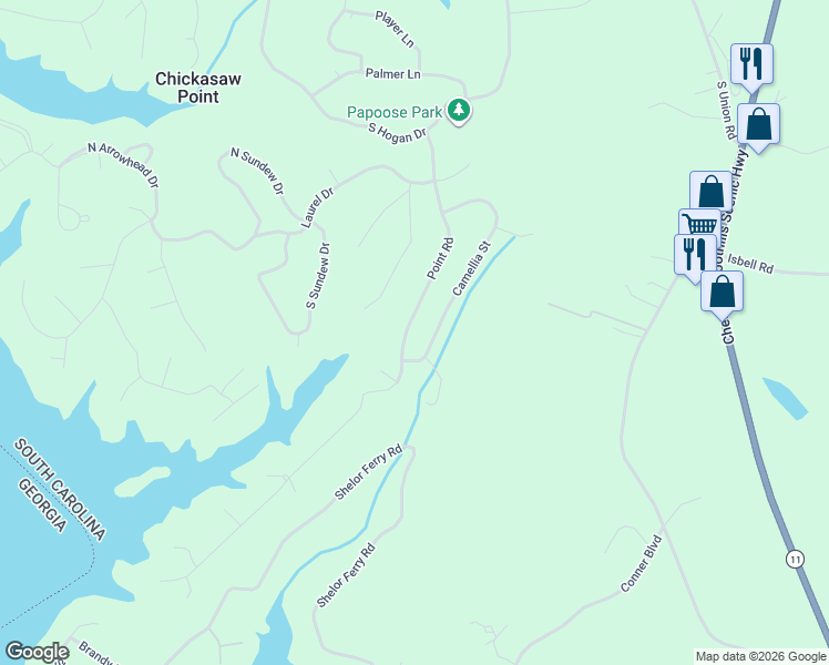 map of restaurants, bars, coffee shops, grocery stores, and more near 338 Point Road in Westminster