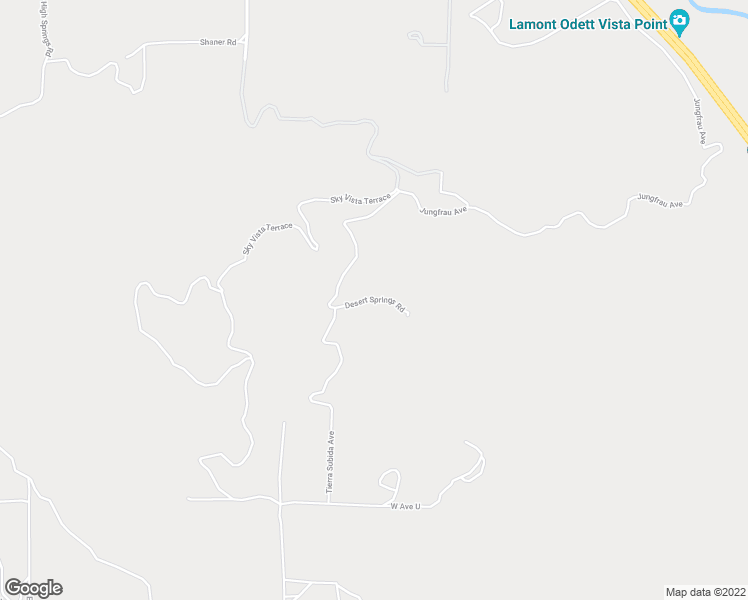 map of restaurants, bars, coffee shops, grocery stores, and more near Desert Springs Road in Los Angeles County