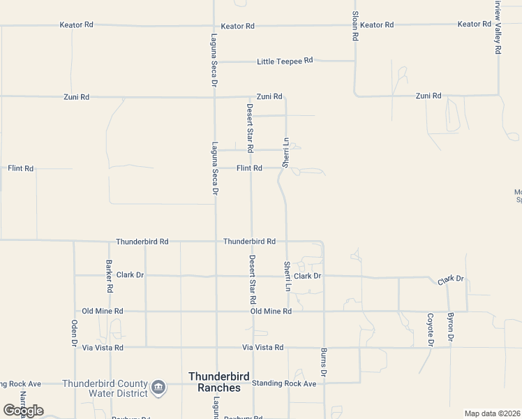 map of restaurants, bars, coffee shops, grocery stores, and more near 15387 Desert Star Road in Apple Valley