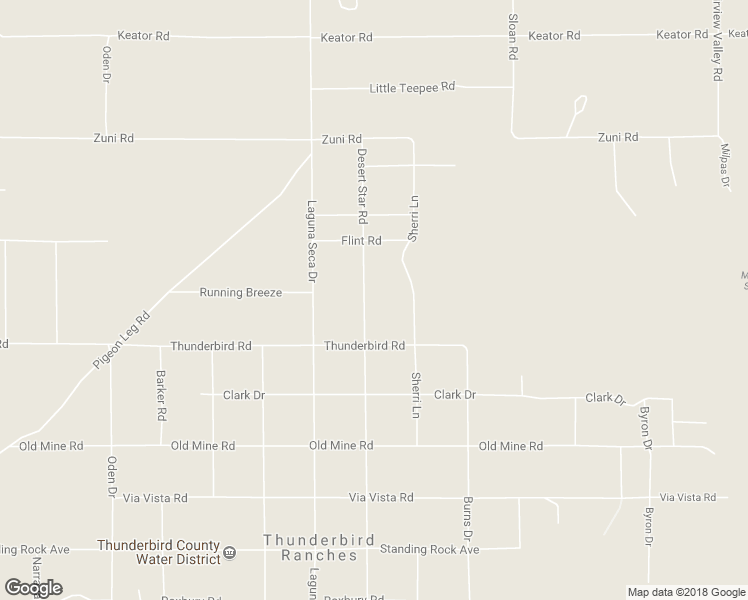 map of restaurants, bars, coffee shops, grocery stores, and more near 15387 Desert Star Road in Apple Valley