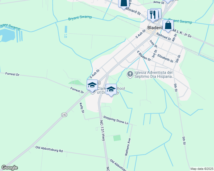 map of restaurants, bars, coffee shops, grocery stores, and more near in Elizabethtown