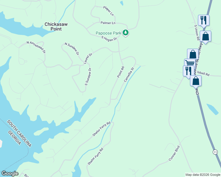 map of restaurants, bars, coffee shops, grocery stores, and more near 338 Point Road in Westminster