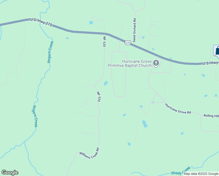 map of restaurants, bars, coffee shops, grocery stores, and more near 185 Pineview Estates Road in Mount Ida
