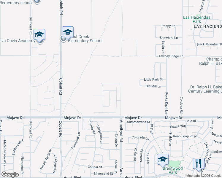 map of restaurants, bars, coffee shops, grocery stores, and more near 13632 Flying Cloud Way in Victorville