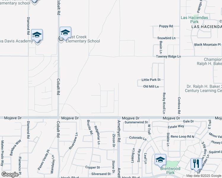 map of restaurants, bars, coffee shops, grocery stores, and more near 13650 Flying Cloud Way in Victorville