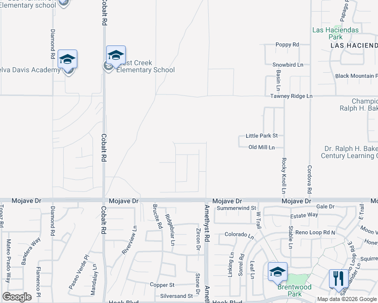 map of restaurants, bars, coffee shops, grocery stores, and more near 13632 Flying Cloud Way in Victorville