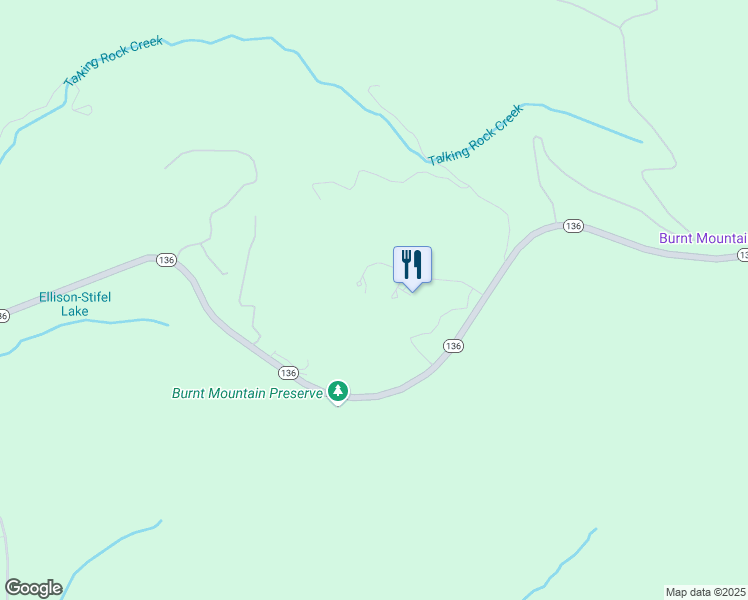 map of restaurants, bars, coffee shops, grocery stores, and more near 125 twisted oak dr in Ellijay