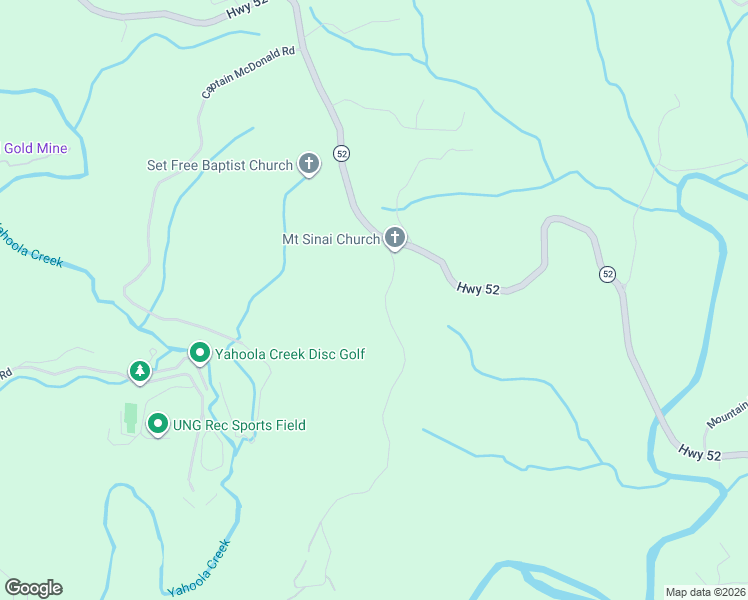 map of restaurants, bars, coffee shops, grocery stores, and more near 112 Halls Mill Road in Dahlonega