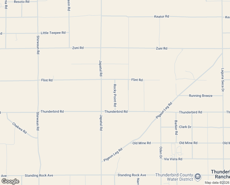 map of restaurants, bars, coffee shops, grocery stores, and more near Rocky Point Road in San Bernardino County